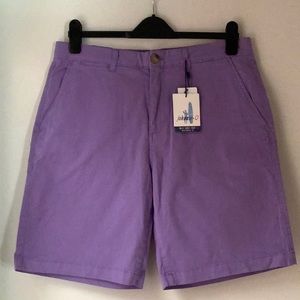 Johnnie-O Cotton Flat Front Chino Shorts